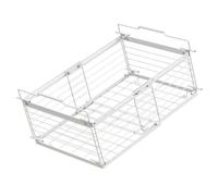 Mirweon Expandable Metal Freezer Bin Stackable Refrigerator Storage Basket Rusts Resistant Metal Storage Solution For Fridge Carbon Steel Freezer Bin