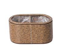 Mirweon Hand Woven Flower Pots Planter For Enhancing Living Space With Natural Lookings Garden Balcony Storage Supply Rattan Planter Basket For Flower Plant