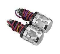 Mirweon Handlebar End Lights with Multicolor LED Aluminum Construction Quick Installation for Night Visibility Handlebar End Plugs