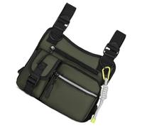 Mirweon Multipurpose Nylon Fabric Functional Chest Bag Phone Holder Backpack Quick Access Pockets For Various Occasion Adjustable Shoulder Strap Chest Bag