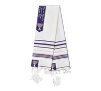 Mirweon Oversized Tallit Prayers Shawl 71Inch Soft Polyester Fabric With Tzitzit Fringes Hebrew Letter For Adult Religious Event Traditional Tallit For Men And Women