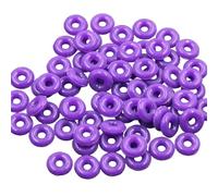 Mirweon Pack of 100 Stopper Rings Silicone Spacer Rings Jewelry Making Accessories Easy Threading Rings Handmade Accessories Jewelry Bead Spacers