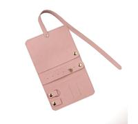 Mirweon Small Jewelry Bag Jewelry Case Necklaces Storage Bag Elegant Travel Jewelry Case Portable Necklace Holder for Jewelry Foldable Jewelry Storage Bag