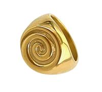 Mirweon Spirals/Conch/Croissants Rings Unique Adjustable Stainless Steel Opening Rings Fashion Accessory For Parties And Travel Trendy Statement