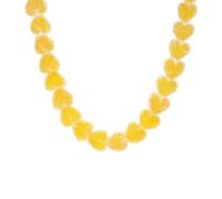 Mirweon Vibrant Love Candy Inspired Resin Necklace Dainty Collarbone Jewelry Her Stylish Fashion Accessory Fashionable Candy Themed Necklace