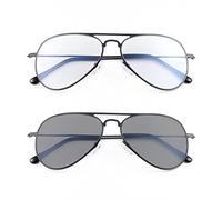 MIRYEA Photochromic Progressive Multifocus Reading Glasses Multifocal Transition Sun Readers for Men Women UV Protection Sunglasses Blue Light Blocking Computer Eyeglasses Anti Glare Eyewear