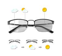 MIRYEA Photochromic Transition Progressive Multifocus Reading Glasses Spring Hinges UV400 Sunglasses Anti Glare Sun Readers