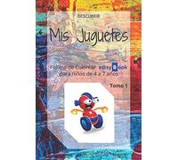 Mis Juguetes: Folleto de Colorear e@syBook para niños de 4 a 7 años