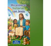 Mis primeras historias con Jesús: Libro de historias bíblicas para colorear con líneas gruesas y dibujos grandes