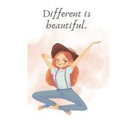 Misa Blond* Dotted Journal Notebook, Bullet Dotted Journal with 200 Grid Pages A5 (6 x 9 inches), Notebook for Gift Kids Girls Teens Women - Different is Beautiful - Misa Blond