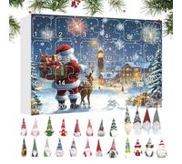 Misaakoeq Countdown To Christmas - Ornament Countdown Plush,Gnome Christmas Tree 24-Day,for Thanksgiving Teens Seasonal Kids Easter Holiday Adults Halloween