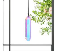 Misaakoeq Crystal,s with Prism | Faceted Crystals AB Colored Window Prisms Ornament Rainbow Maker Decor Crystal Pendant