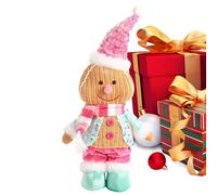 Misaakoeq Gingerbread Man Plush Toys, Christmas Decorations Gingerbread Plush, Holiday Seasonal Decor Huggable Doll for Friends Toddler Boys Teens Kids Children Family