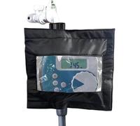 Misaakoeq Hose Irrigation Timer Cover - Weather-Resistant Sleeve Shield,Clear Front Window Sprinkler Timer Cover - for Outdoor Garden Lawn Backyard Park Irrigation Setups Sprinkler System Faucet Areas