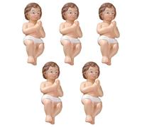Misaakoeq Jesus in The Manger Christmas Decor | Resin Baby Jesus Ornaments - Baby Jesus in A Manger Nativity Figurine Christian Holiday Home Decor for Christmas