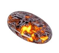 Misaakoeq Natural Raw Stone, Flame Relaxation Stone, Meditation Tool, Hand Sensory Toy for Relaxation Tea Room Living Room Bedroom Home Decor