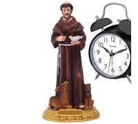 Misaakoeq St. Francis Figure | Resin Statue Ornament with and - Desktop Statue, Prayerful Inspiration, Renaissance Collection, Home Décor, Devout Gift