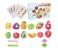 Misaakoeq Wooden Lacing Beads | Shape Matching Classification Game | Block Shape Classification Game For Logical Thinking Training And Interaction