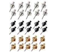 Misamo 30PCS Guitar Strap Lock Buttons Quick Release Guitar Strap Buttons Easy Install