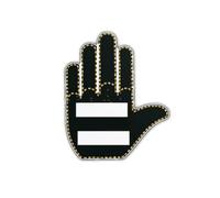 Misamo Finger Light LED Car Back Window Sign with Remote Black PC+PCB Hand Funny Car Truck Car Accessories