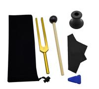 Misamo RE 417 HZ Tuning Fork Set, Sound Therapy, Gold Keep Body,Mind and Spirit in Perfect Harmony