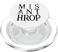 Misanthrop | Menschenfeind Typo Statement Introvertiert PopSockets PopGrip for MagSafe