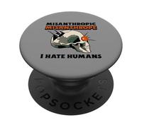 Misanthropic Misanthrope - I Hate Humans (Graphic) PopSockets Adhesive PopGrip