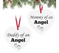 Miscarriage Gift Christmas Ornament Loss of Baby Memorial Gifts Sympathy Gift for Dad Mom Ceramic Ornament Bereavement Gifts for Loss of Child Infant Loss Sympathy Gift Pregnancy Loss Gift Ornaments
