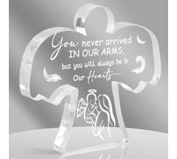 Miscarriage Gifts for Mothers, Miscarriage Condolence Gifts for Mothers, Remembrance Gift, Angel Acrylic Desk Sign, Grieving Gift, Sympathy Gift for Loss of Baby, Memorial Sorry for Loss Loving Infant