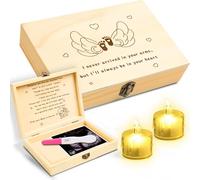 Miscarriage Gifts for Mothers, Miscarriage Memorial Box with Candle, Angel Baby Memorial Gift, Child Loss Memorial Sympathy Gifts for Parents, Miscarriage Keepsake Remembrance Box