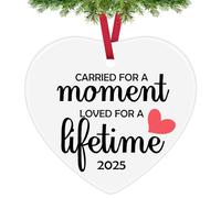 Miscarriage Memorial Gifts for Mother Baby Memorial Gift Christmas Ornaments Infant Loss Stillborn Keepsake Sympathy Gifts for Parents Pregnancy Infant Child Loss Remembrance Ceramic Hanging Ornament