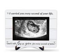 Miscarriage Memorial Picture Frame, I Carried You Every Second of Your Life Wooden Photo Frame With Stand, Baby Loss Memorial Gifts For Parents, Baby Loss Remembrance Gifts For Mom, A34
