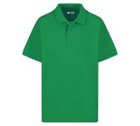 Mischief Age 1-15 Plain Polo Shirt Short Sleeve 20 + Colours Childrens Boys Girls School Uniform P.E. Gym Kelly Green