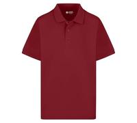 Mischief Age 1-15 Plain Polo Shirt Short Sleeve 20 + Colours Childrens Boys Girls School Uniform P.E. Gym Burgundy
