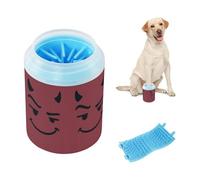 Mischievous Devil Look Reusable Pet Paw Cleaner Cup Silicone Brush Soft Pets Grooming Supplies for Small Medium Dogs and Cats