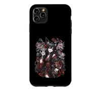 Mischievous Fox Spirit Girl Red Yokai Anime Art Case for iPhone 11 Pro Max