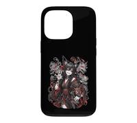Mischievous Fox Spirit Girl Red Yokai Anime Art Case for iPhone 13 Pro