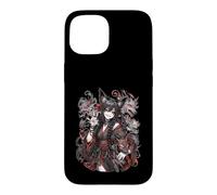 Mischievous Fox Spirit Girl Red Yokai Anime Art Case for iPhone 15