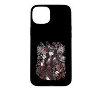 Mischievous Fox Spirit Girl Red Yokai Anime Art Case for iPhone 15 Plus