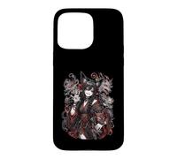 Mischievous Fox Spirit Girl Red Yokai Anime Art Case for iPhone 15 Pro Max