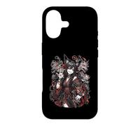 Mischievous Fox Spirit Girl Red Yokai Anime Art Case for iPhone 17