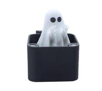 Mischievous Ghost in a Box - Funny Desk Decor & Gag Gift,Gift-Ready Pranks for White Elephant, Halloween or Office