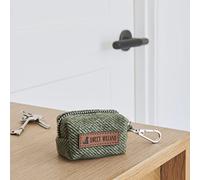 Mischievous Mutts Tweed Dog Poo Bag Holder - Green