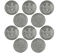 Misdary 10 Pcs St Christopher Pocket Coin Sliver Saint Christopher Traveler Protection Guardian Medallion Patron Saint of Travelers Religious Challenge Coin Token for Safe Journeys and Blessings