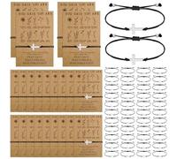Misdary 25 Bulk Gifts for Women Bible Cross Wish Bracelet with Cards Christian Gifts God Say You Are Religious Gifts Inspirational Gifts Christmas Gifts Church Gifts for Women Coworker Nurse Friends,