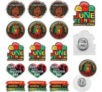 Misdary 50 Pcs 1 Inch Black Lives Matter Pins Black History Month Party Juneteenth Buttons Badges Pins Bulk for African American, colorful, about 0.98 x 0.98 inch