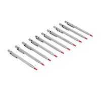 MISDBOUBM 10Pcs Aluminum Etching Pens with Tungsten Carbide Tip, Metal Marking Scriber Tool for Glass Ceramics Stainless Steel, Knurled Anti - Slip Handle Engraving Pen Set (Silver)