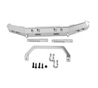 MISDBOUBM Aluminium Alloy RC Front Bumper Guard, 1/10 Scale Upgrade Parts for RGT EX86100 Truck, Durable Lightweight Accessory with Novel Design, for Overland Rock Cruiser Off - (Silver B-R86025S)