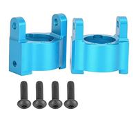 MISDBOUBM Aluminum Alloy Hub Carrier L/R Upgrade Part, RC Car Hub Carrier 1/10, Durable Replacement for RGT 136100 with Screws, Compatible with ECX FTX Models in Blue Black Silver (Blue 680038B)