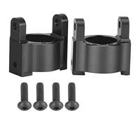 MISDBOUBM Aluminum Alloy Hub Carrier L/R Upgrade Part, RC Car Hub Carrier 1/10, Durable Replacement for RGT 136100 with Screws, Compatible with ECX FTX Models in Blue Black Silver (Black 680038BL)